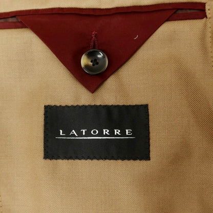 [New] SARTORIA LATORRE Wool Tailored Jacket Light Brown [46] [Condition Rank N] [Men&