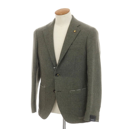 【新品】サルトリア ラトーレ SARTORIA LATORRE ウール テーラードジャケット グレイッシュグリーン【 46 】【 状態ランクN 】【 メンズ 】