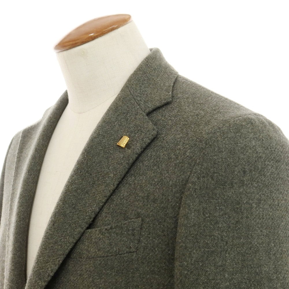 【新品】サルトリア ラトーレ SARTORIA LATORRE ウール テーラードジャケット グレイッシュグリーン【 46 】【 状態ランクN 】【 メンズ 】