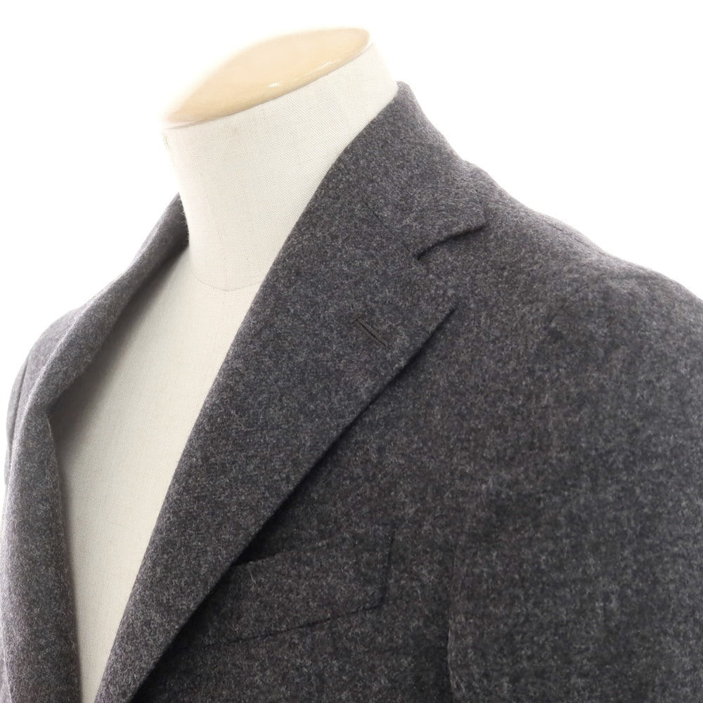 【新品】サルトリア ラトーレ SARTORIA LATORRE ウールカシミヤ テーラードジャケット ダークグレー【サイズ42】【 状態ランクN 】【 メンズ 】[EPD]