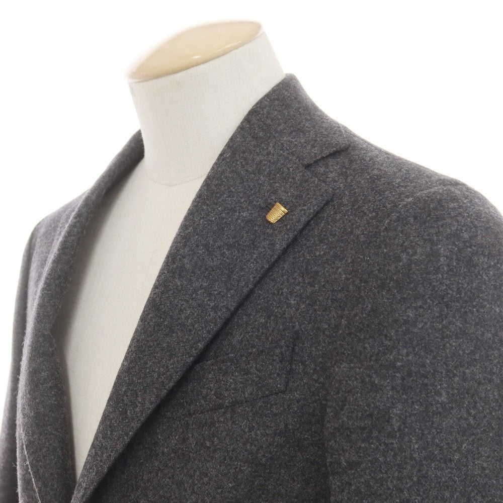 【新品】サルトリア ラトーレ SARTORIA LATORRE ウールカシミヤ テーラードジャケット ダークグレー【 44 】【 状態ランクN 】【 メンズ 】