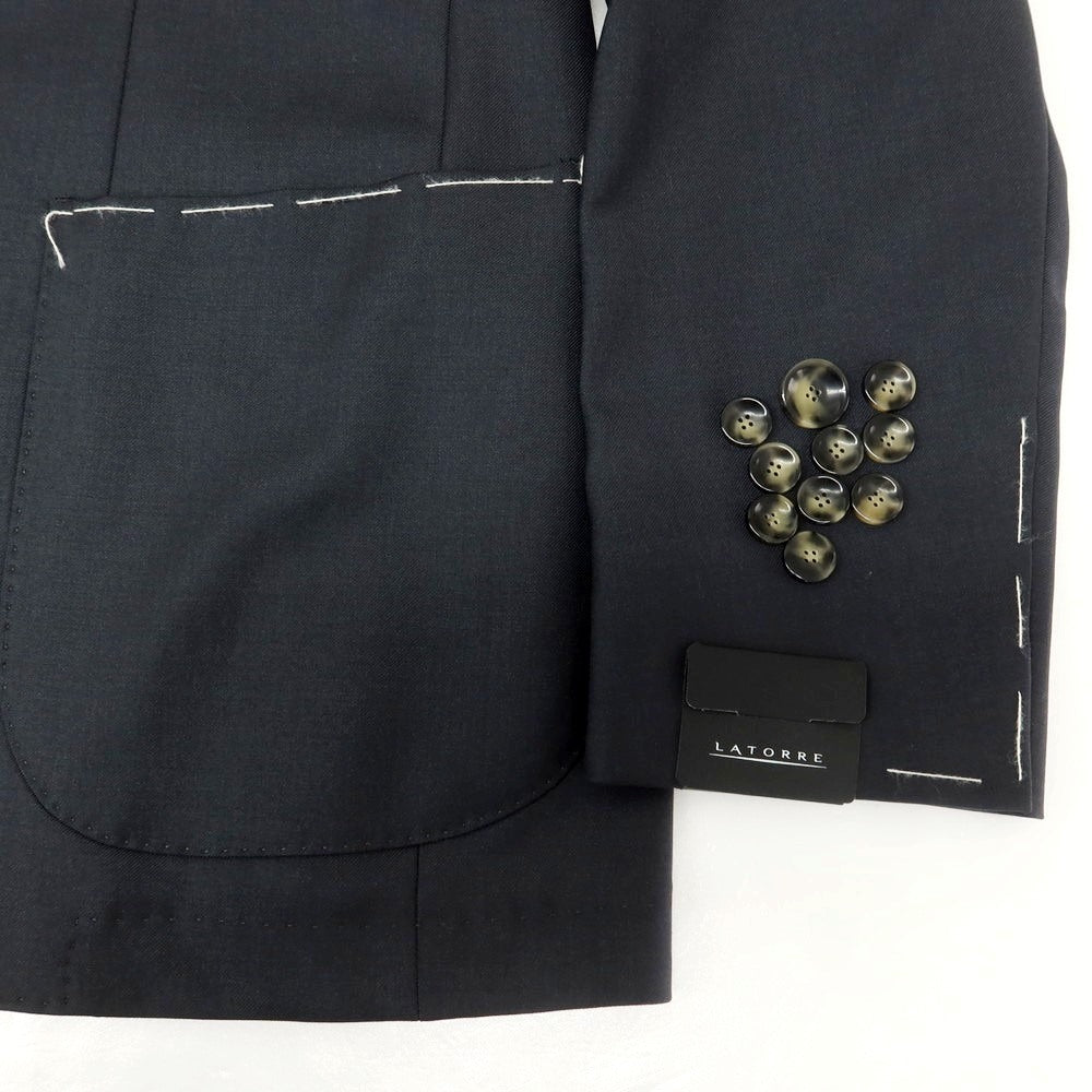 [New] SARTORIA LATORRE Wool Tailored Jacket Dark Gray [46] [Condition Rank N] [Men&
