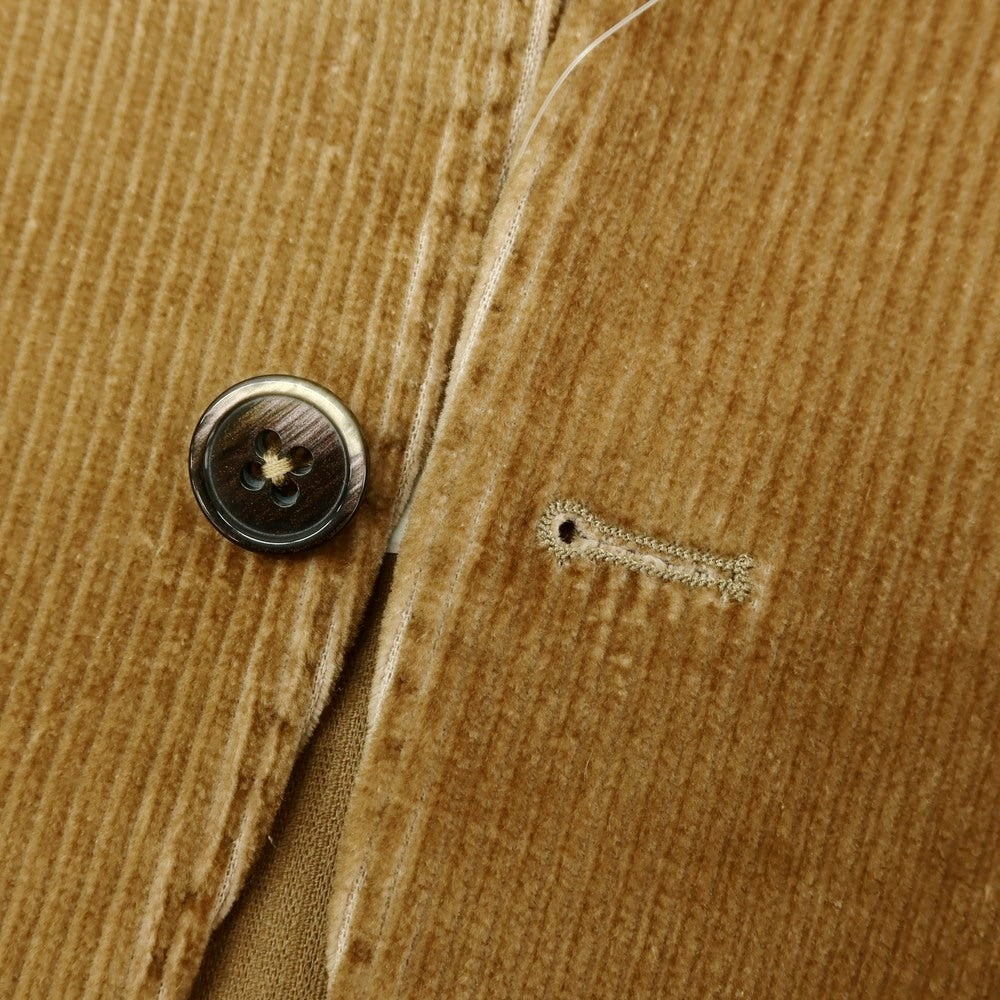 【新品】サルトリア ラトーレ SARTORIA LATORRE ストレッチ コーデュロイ テーラードジャケット ダークベージュ【サイズ44】【 状態ランクN 】【 メンズ 】 [EPD]