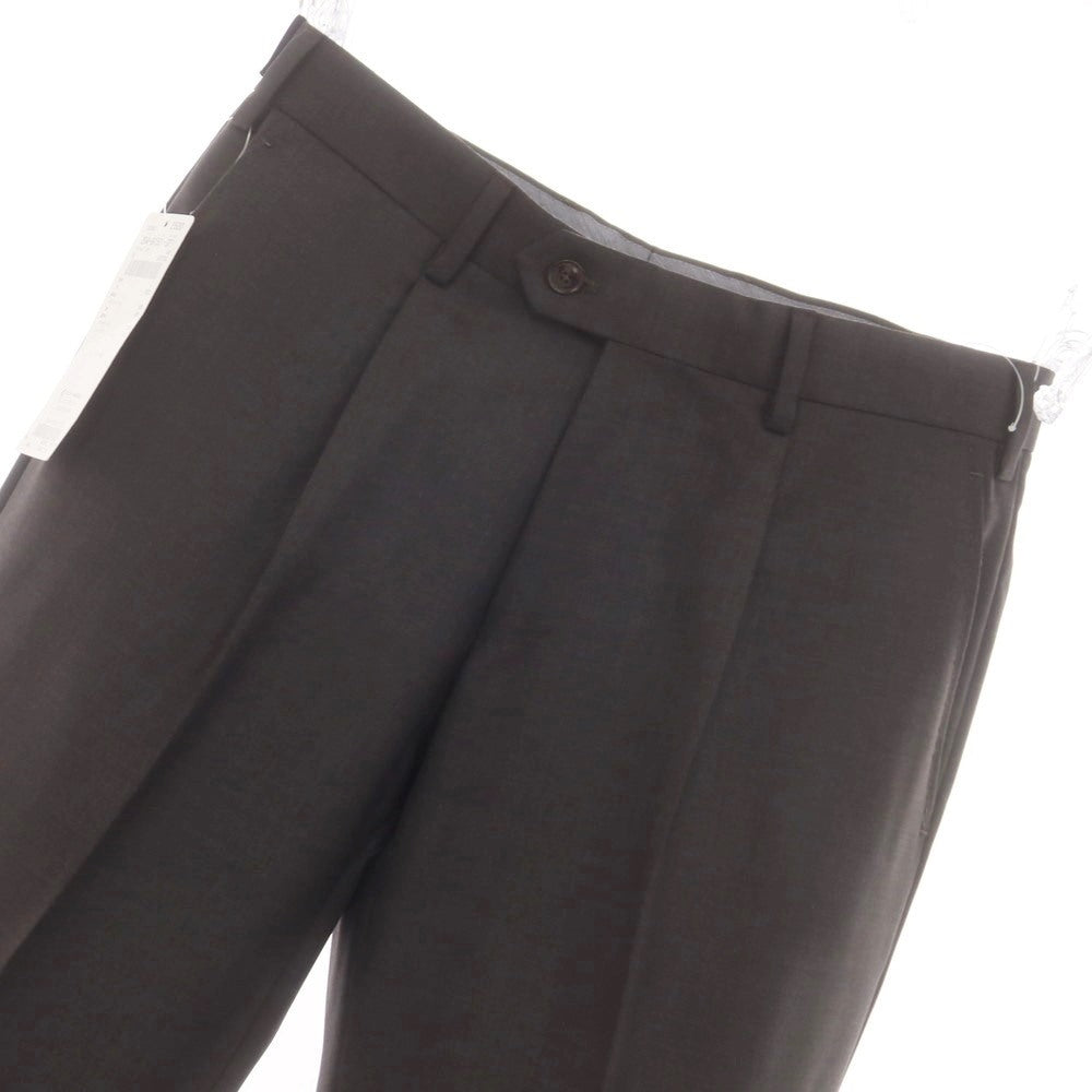 [New] SARTORIA LATORRE Wool Dress Slacks Pants Grayish Dark Brown [44] [Condition Rank N] [Men&