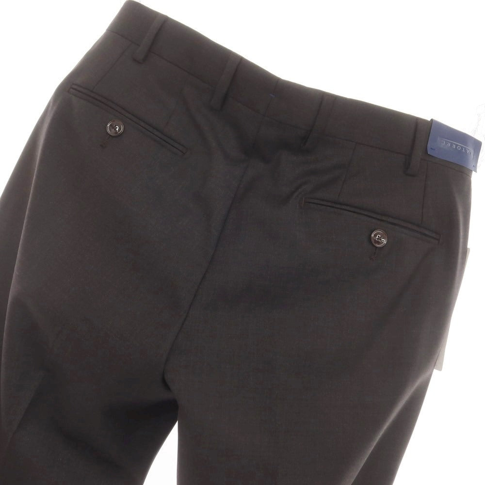[New] SARTORIA LATORRE Wool Dress Slacks Pants Grayish Dark Brown [44] [Condition Rank N] [Men&
