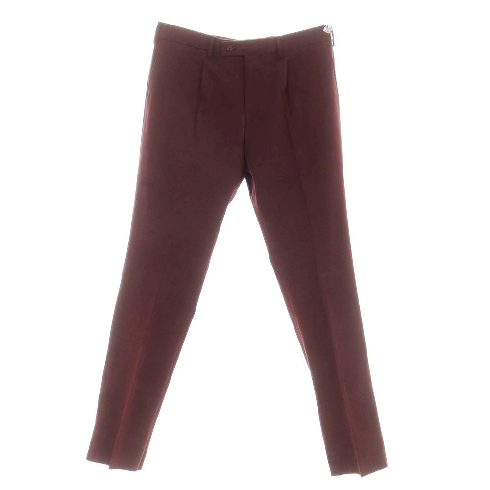 【新品】サルトリア ラトーレ SARTORIA LATORRE ストレッチコットン カジュアルスラックスパンツ ボルドー【 50 】【 状態ランクN 】【 メンズ 】