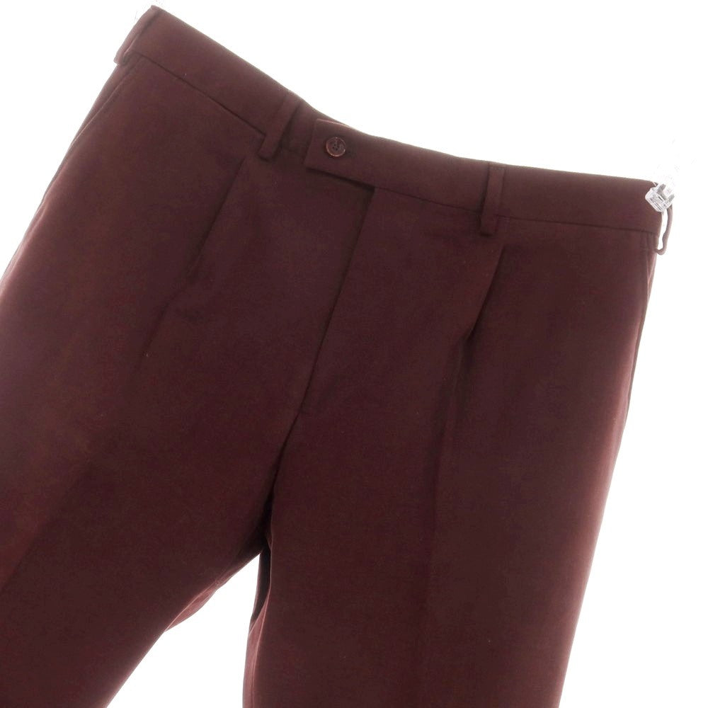 【新品】サルトリア ラトーレ SARTORIA LATORRE ストレッチコットン カジュアルスラックスパンツ ボルドー【 50 】【 状態ランクN 】【 メンズ 】