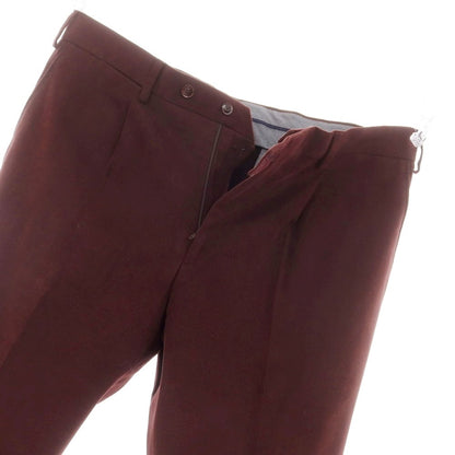 【新品】サルトリア ラトーレ SARTORIA LATORRE ストレッチコットン カジュアルスラックスパンツ ボルドー【 50 】【 状態ランクN 】【 メンズ 】