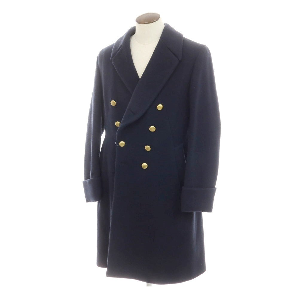 【新品アウトレット】モンテドーロ Montedoro ウールナイロン ダブルブレストコート ネイビー【 50 】【 状態ランクN- 】【 メンズ 】