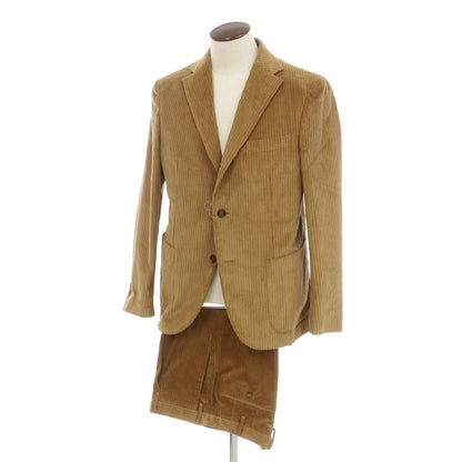 【新品】モンテドーロ Montedoro ストレッチコーデュロイ 3つボタンスーツ キャメル【 50 】【 状態ランクN 】【 メンズ 】