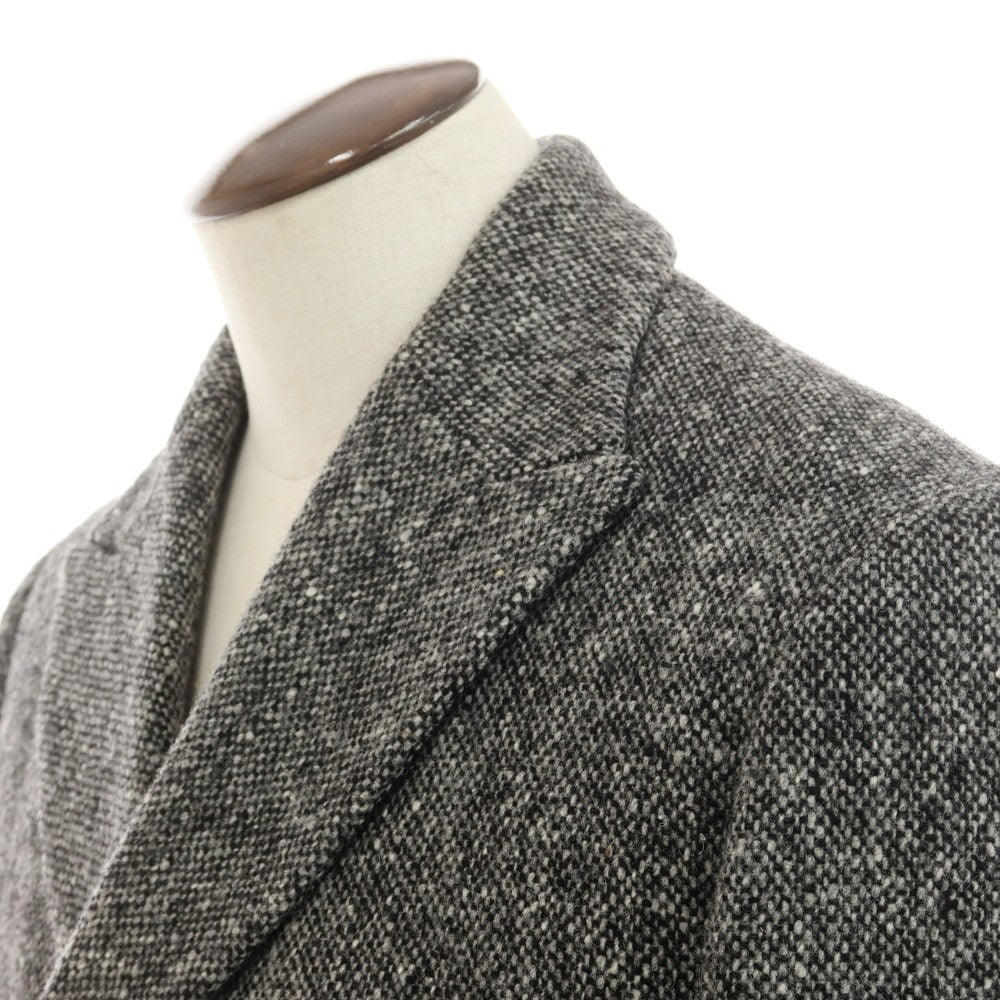 【新品】モンテドーロ Montedoro ツイードウール ダブルジャケット グレー【 50 】【 状態ランクN 】【 メンズ 】