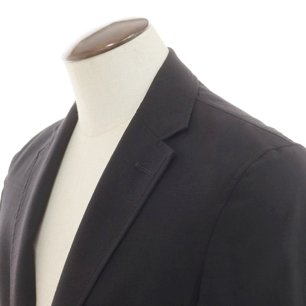 【新品】スローウェア SLOWEAR ストレッチウールナイロン カジュアルジャケット ブラック【サイズ50】【 状態ランクN 】【 メンズ 】[EPD]
