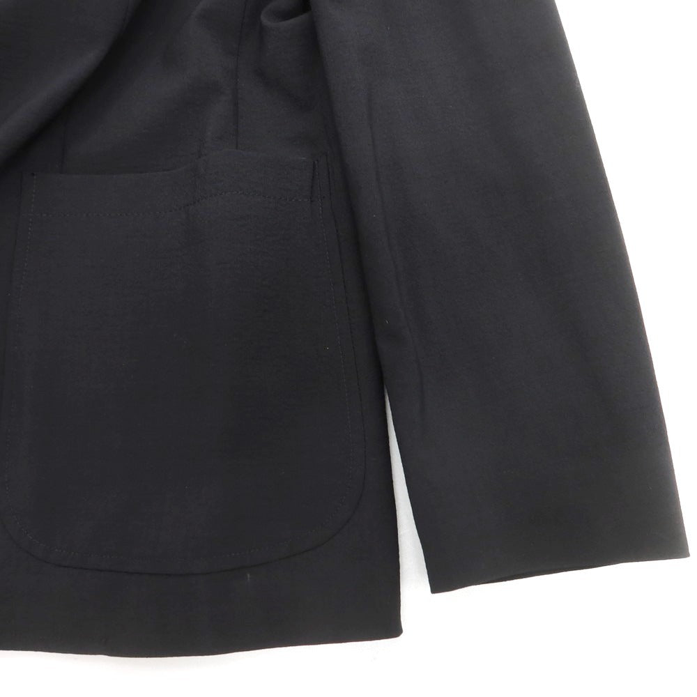 【新品】スローウェア SLOWEAR ストレッチウールナイロン カジュアルジャケット ブラック【サイズ50】【 状態ランクN 】【 メンズ 】[EPD]