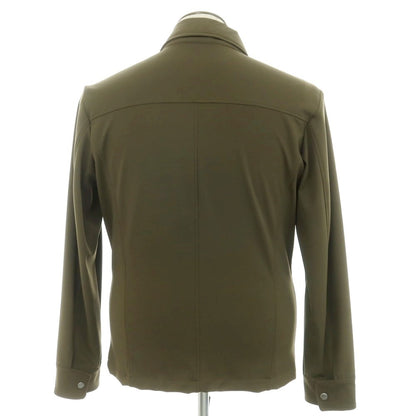 [New Outlet] BARBA Stretch Nylon Zip-up Blouson Olive [48] [Condition Rank N-] [Men&