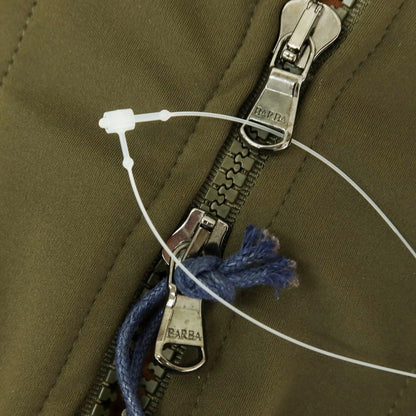 [New Outlet] BARBA Stretch Nylon Zip-up Blouson Olive [48] [Condition Rank N-] [Men&