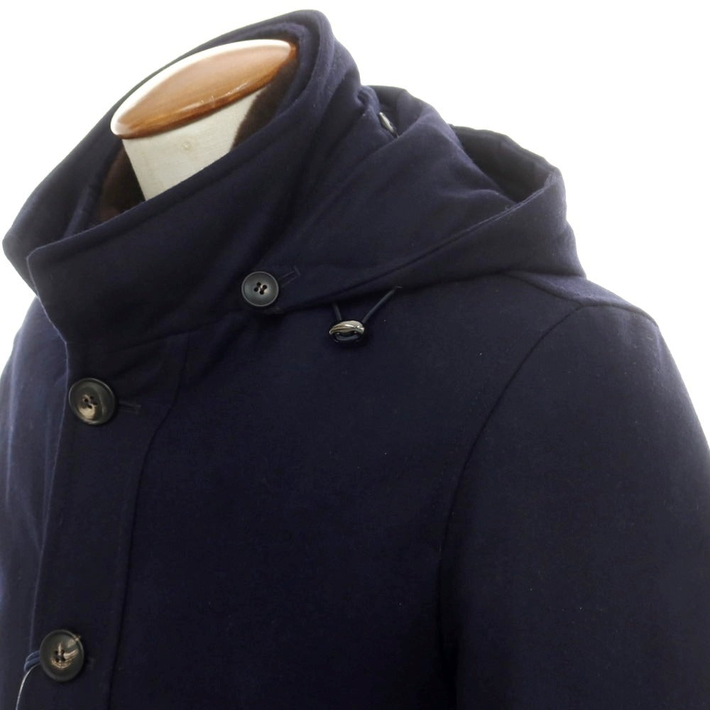【新品】バルバ BARBA ウール 中綿ダウンコート ネイビー【 48 】【 状態ランクN 】【 メンズ 】