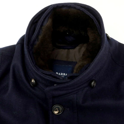 【新品】バルバ BARBA ウール 中綿ダウンコート ネイビー【 48 】【 状態ランクN 】【 メンズ 】