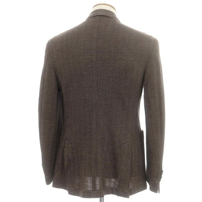 【新品アウトレット】バルバ BARBA Dynamic Jacket ジャージーウールコットン テーラードジャケット ブラウン系【 48 】【 状態ランクN- 】【 メンズ 】