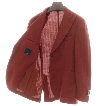 【新品アウトレット】バルバ BARBA Dynamic Jacket ジャージーウールコットン テーラードジャケット レッド系【 46 】【 状態ランクN- 】【 メンズ 】
