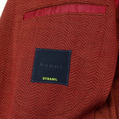 【新品アウトレット】バルバ BARBA Dynamic Jacket ジャージーウールコットン テーラードジャケット レッド系【 46 】【 状態ランクN- 】【 メンズ 】
