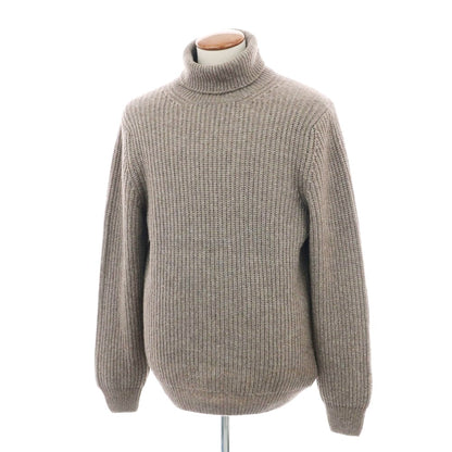 【新品】バルバ BARBA ウールナイロン タートルネック プルオーバーニット グレージュ【 50 】【 状態ランクN 】【 メンズ 】