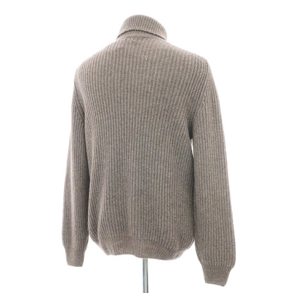 【新品】バルバ BARBA ウールナイロン タートルネック プルオーバーニット グレージュ【 50 】【 状態ランクN 】【 メンズ 】