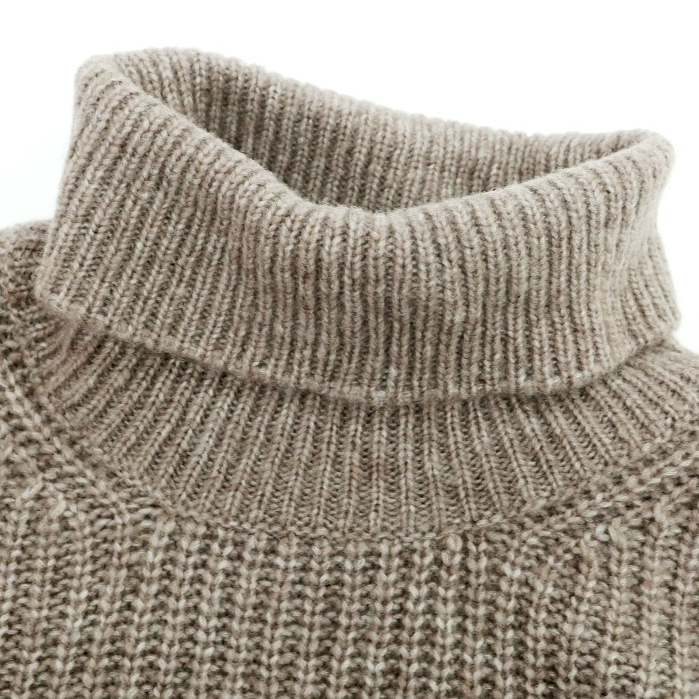 【新品】バルバ BARBA ウールナイロン タートルネック プルオーバーニット グレージュ【 50 】【 状態ランクN 】【 メンズ 】