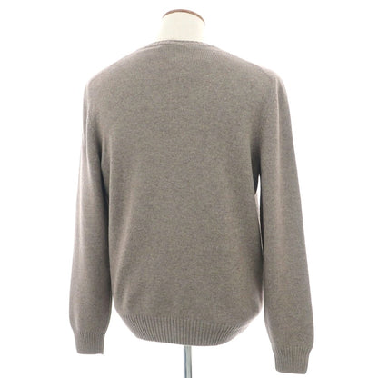 【新品】バルバ BARBA ウールレーヨンカシミヤ Vネック プルオーバーニット トープ系【 50 】【 状態ランクN 】【 メンズ 】