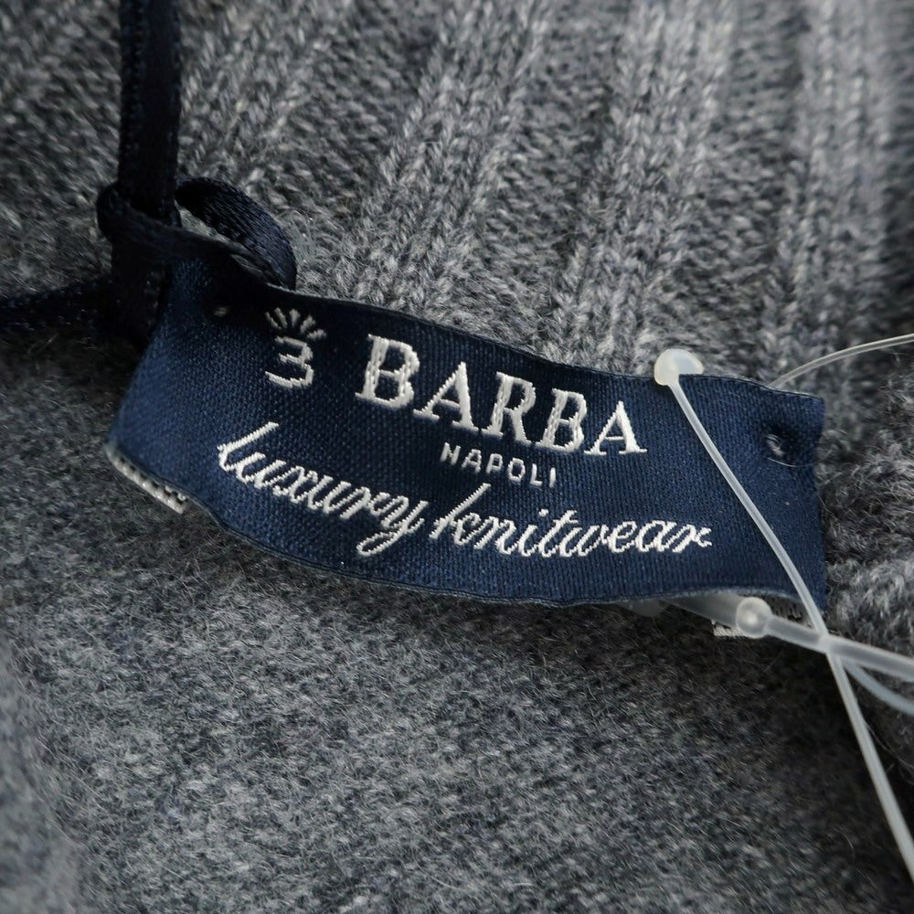 【新品】バルバ BARBA カシミヤ カーディガン グレー【 50 】【 状態ランクN 】【 メンズ 】