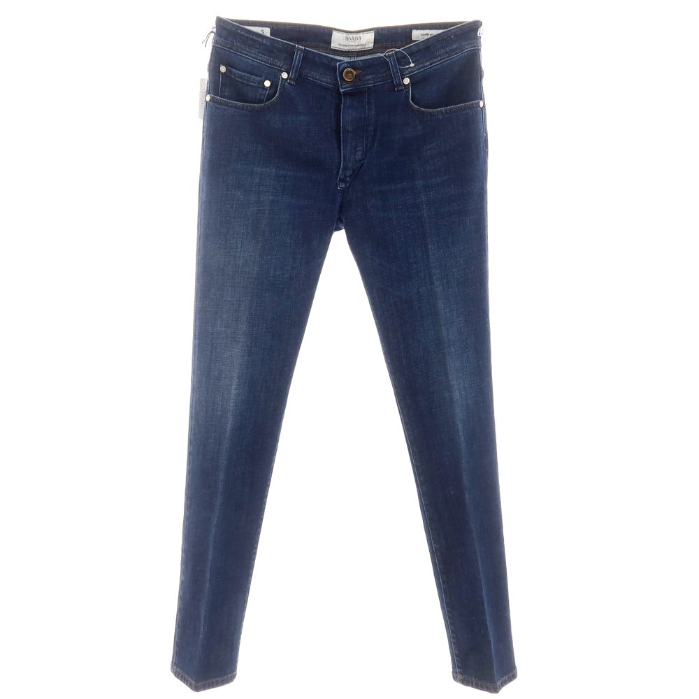 [Used] BARBA Stretch Cotton Jeans Denim Pants Navy [35 (L)] [Condition Rank C] [Men&