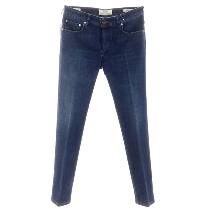 [Used] BARBA Stretch Cotton Jeans Denim Pants Navy [35 (L)] [Condition Rank C] [Men&