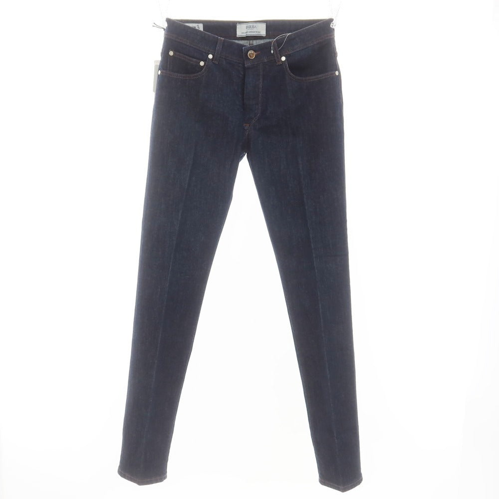 [Used] BARBA Stretch Cotton Jeans Denim Pants Dark Navy [34] [Condition Rank C] [Men&