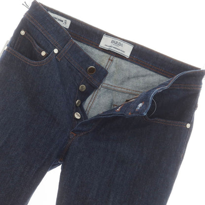 [Used] BARBA Stretch Cotton Jeans Denim Pants Dark Navy [34] [Condition Rank C] [Men&
