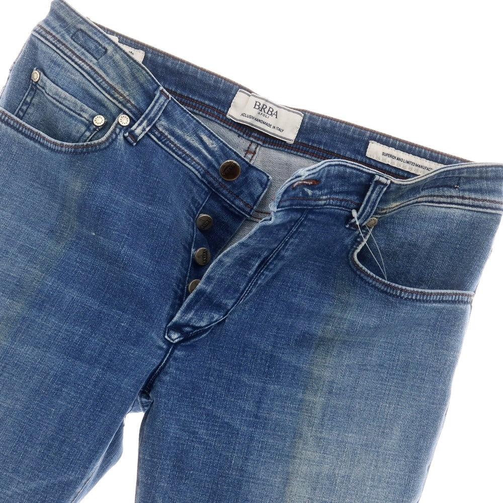 [Used] BARBA Stretch Cotton Jeans Denim Pants Blue [35 (L)] [Condition Rank C] [Men&