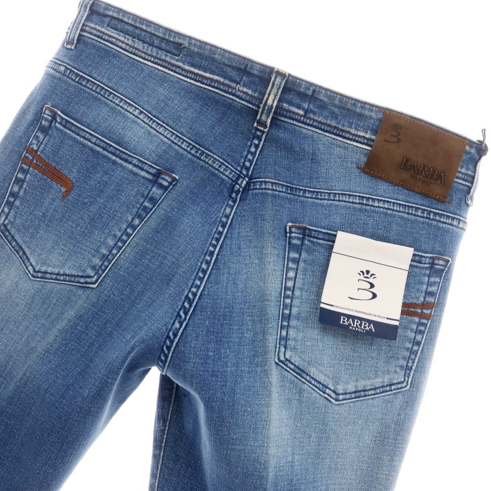[Used] BARBA Stretch Cotton Jeans Denim Pants Blue [35 (L)] [Condition Rank C] [Men&