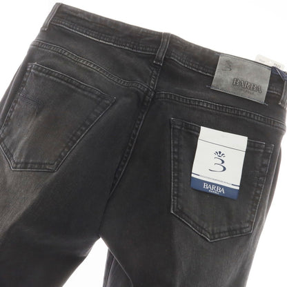 [New Outlet] BARBA Stretch Cotton Jeans Denim Pants Black [34] [Condition Rank N-] [Men&