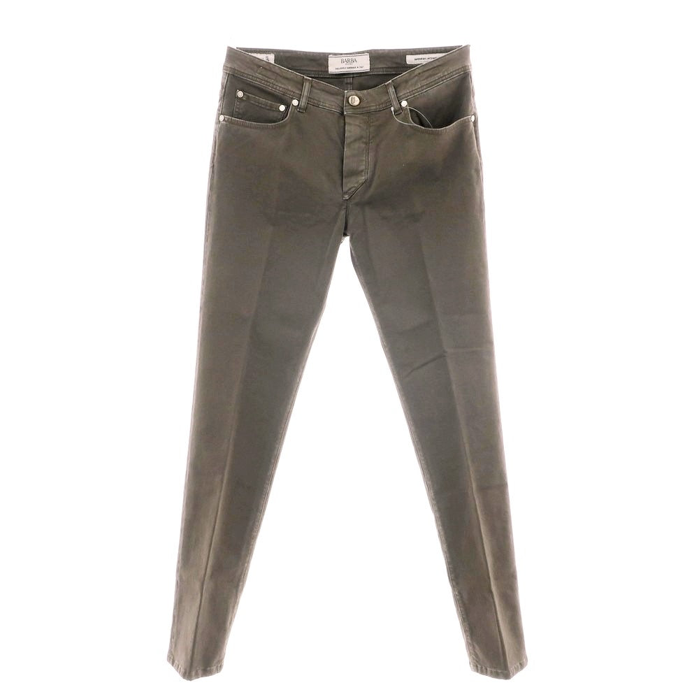 【新品】バルバ BARBA FIVE ストレッチ コットン 5ポケットパンツ トープ系【 35 】【 状態ランクN 】【 メンズ 】
