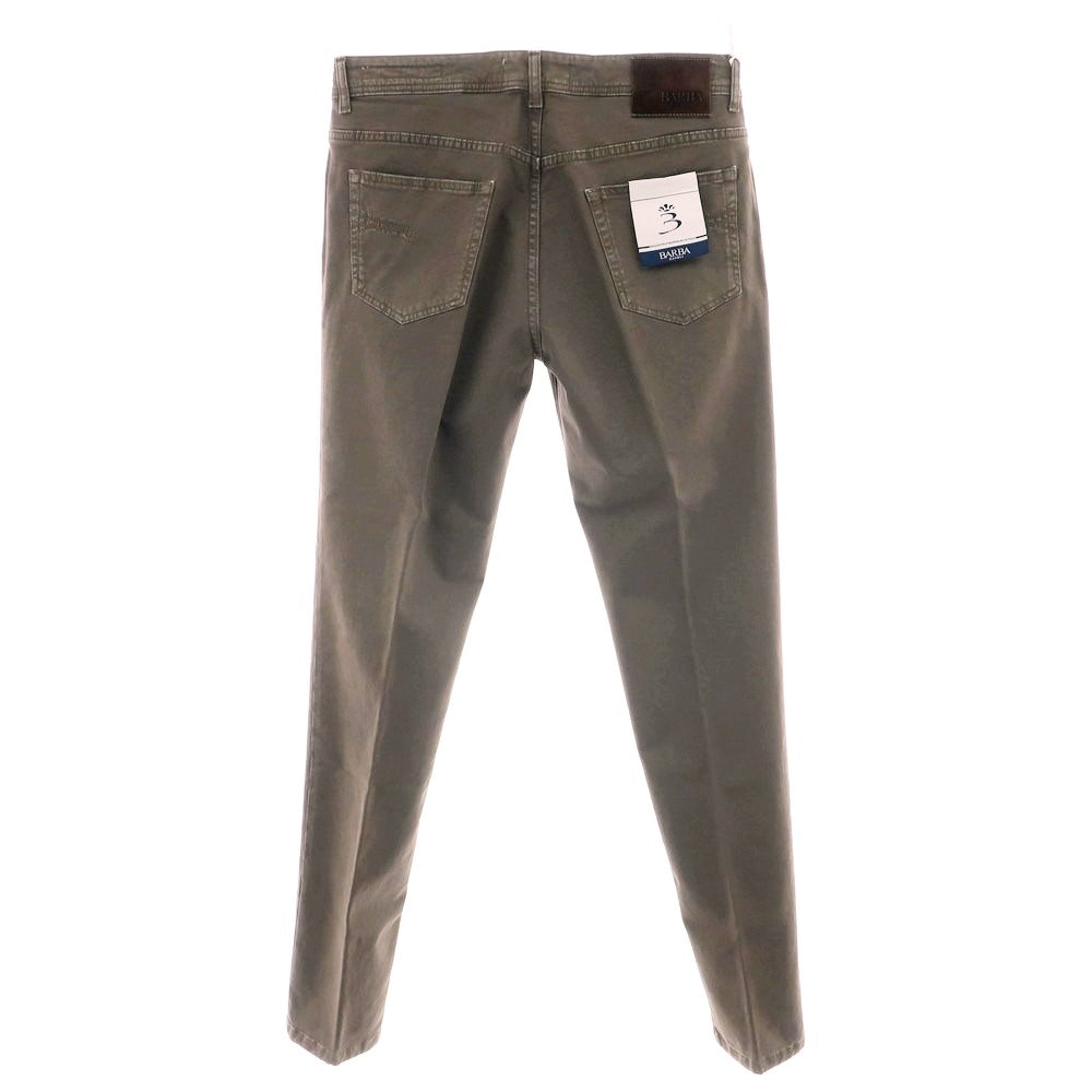 【新品】バルバ BARBA FIVE ストレッチ コットン 5ポケットパンツ トープ系【 35 】【 状態ランクN 】【 メンズ 】