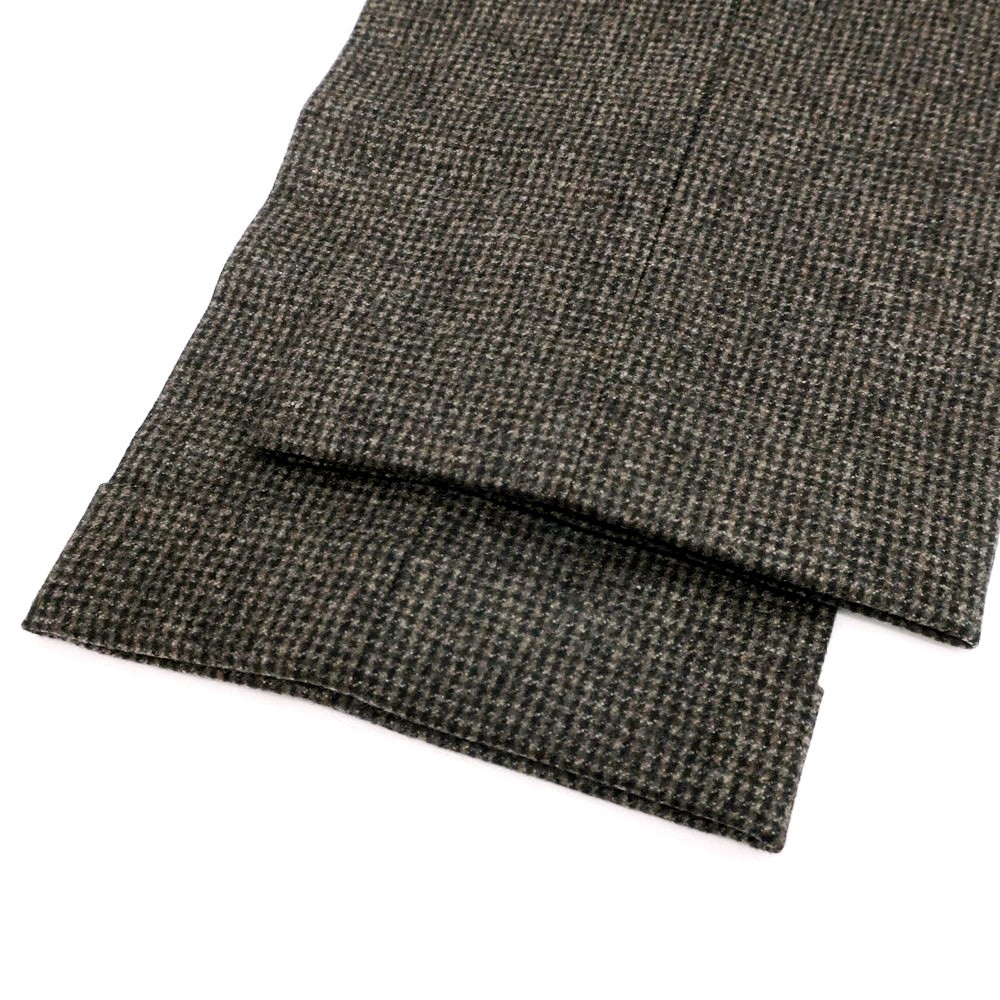【新品】バルバ BARBA NAPOLI ウール ドレススラックスパンツ ブラウンxブラック【 48 】【 状態ランクN 】【 メンズ 】