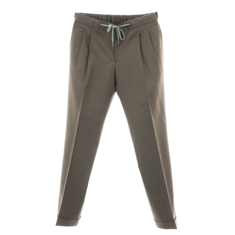 【新品】バルバ BARBA ROMA ウール  カジュアルスラックスパンツ アッシュブラウン系【 48 】【 状態ランクN 】【 メンズ 】