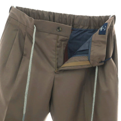 【新品】バルバ BARBA ROMA ウール カジュアルスラックスパンツ アッシュブラウン系【 48 】【 状態ランクN 】【 メンズ 】