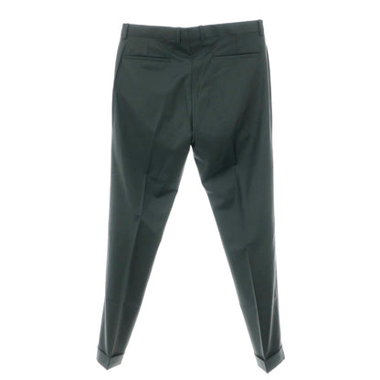 【新品】バルバ BARBA NAPOLI ウールカシミヤ ドレススラックスパンツ ダークグリーン系【 48 】【 状態ランクN 】【 メンズ 】