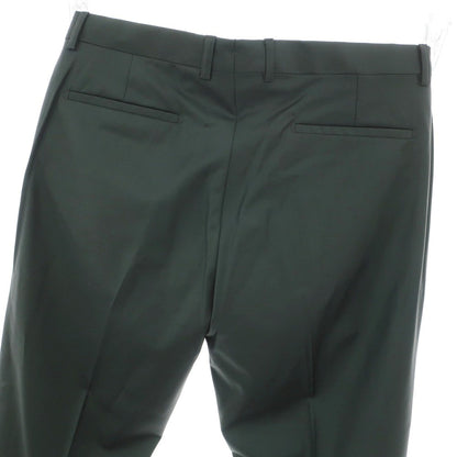 【新品】バルバ BARBA NAPOLI ウールカシミヤ ドレススラックスパンツ ダークグリーン系【 48 】【 状態ランクN 】【 メンズ 】