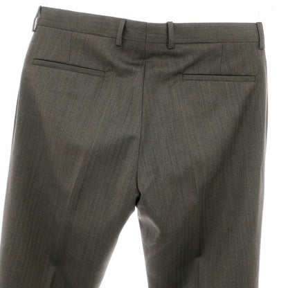 【新品】バルバ BARBA NAPOLI ウール ドレススラックスパンツ ダークブラウン系【 48 】【 状態ランクN 】【 メンズ 】