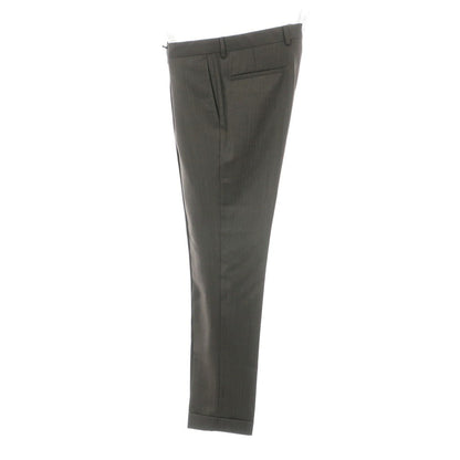 【新品】バルバ BARBA NAPOLI ウール ドレススラックスパンツ ダークブラウン系【 48 】【 状態ランクN 】【 メンズ 】