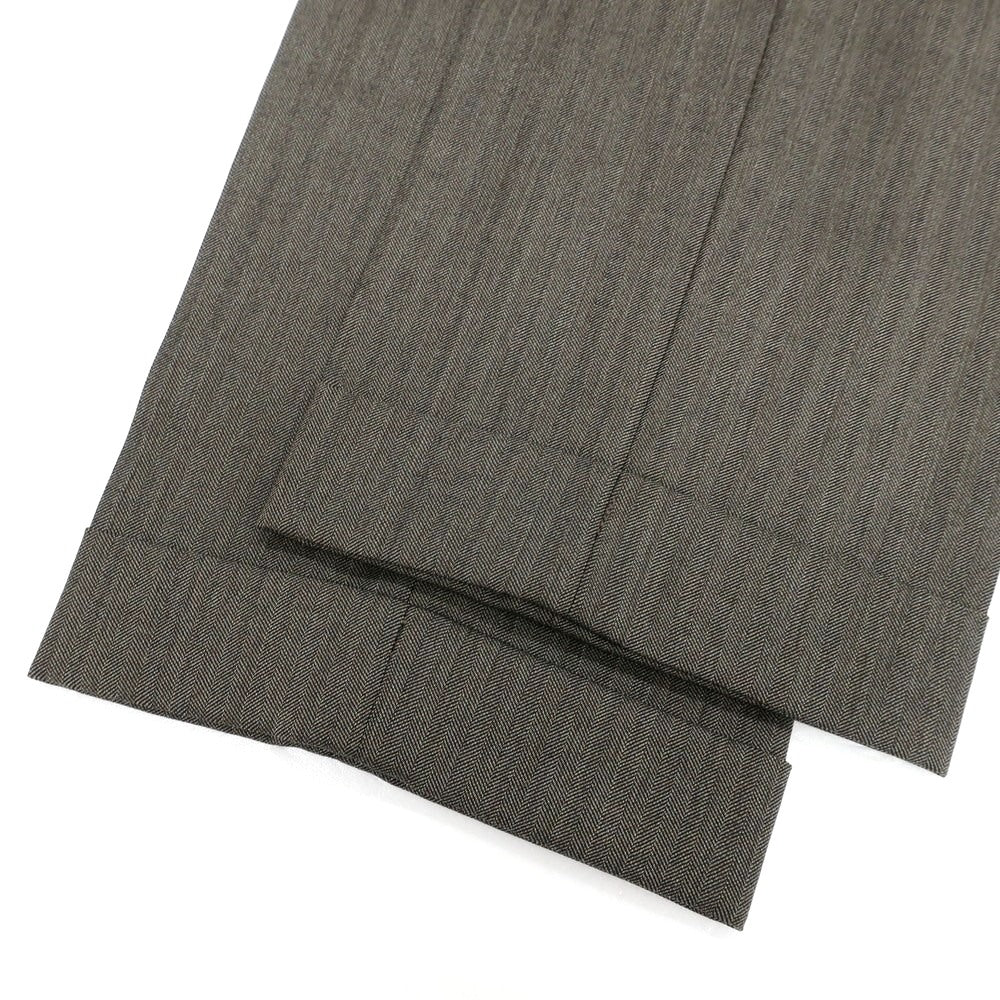 【新品】バルバ BARBA NAPOLI ウール ドレススラックスパンツ ダークブラウン系【 48 】【 状態ランクN 】【 メンズ 】