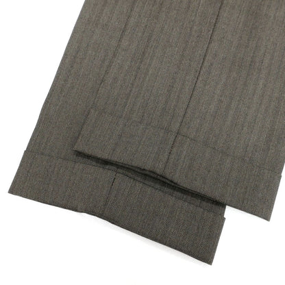 【新品】バルバ BARBA NAPOLI ウール ドレススラックスパンツ ダークブラウン系【 48 】【 状態ランクN 】【 メンズ 】
