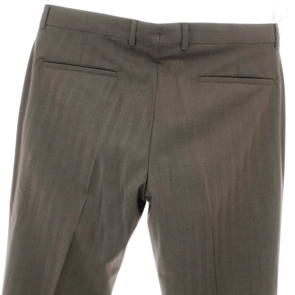【新品】バルバ BARBA NAPOLI ウール ドレススラックスパンツ トープ系【 48 】【 状態ランクN 】【 メンズ 】