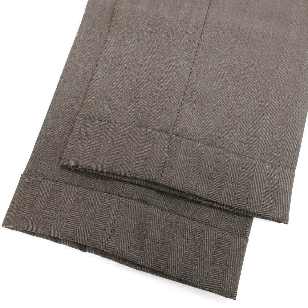 【新品】バルバ BARBA NAPOLI ウール ドレススラックスパンツ トープ系【 48 】【 状態ランクN 】【 メンズ 】