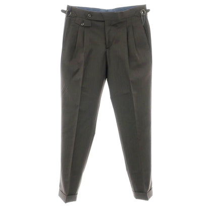【新品】バルバ BARBA PARMA ウール ドレススラックスパンツ ダークブラウン【 48 】【 状態ランクN 】【 メンズ 】